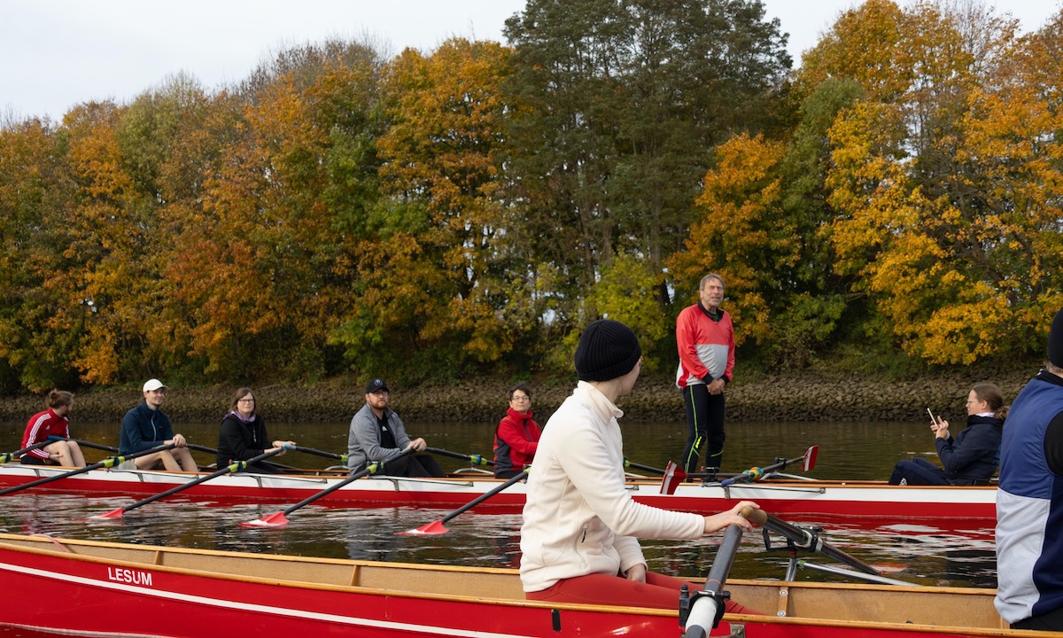 Abrudern und Siegerehrung