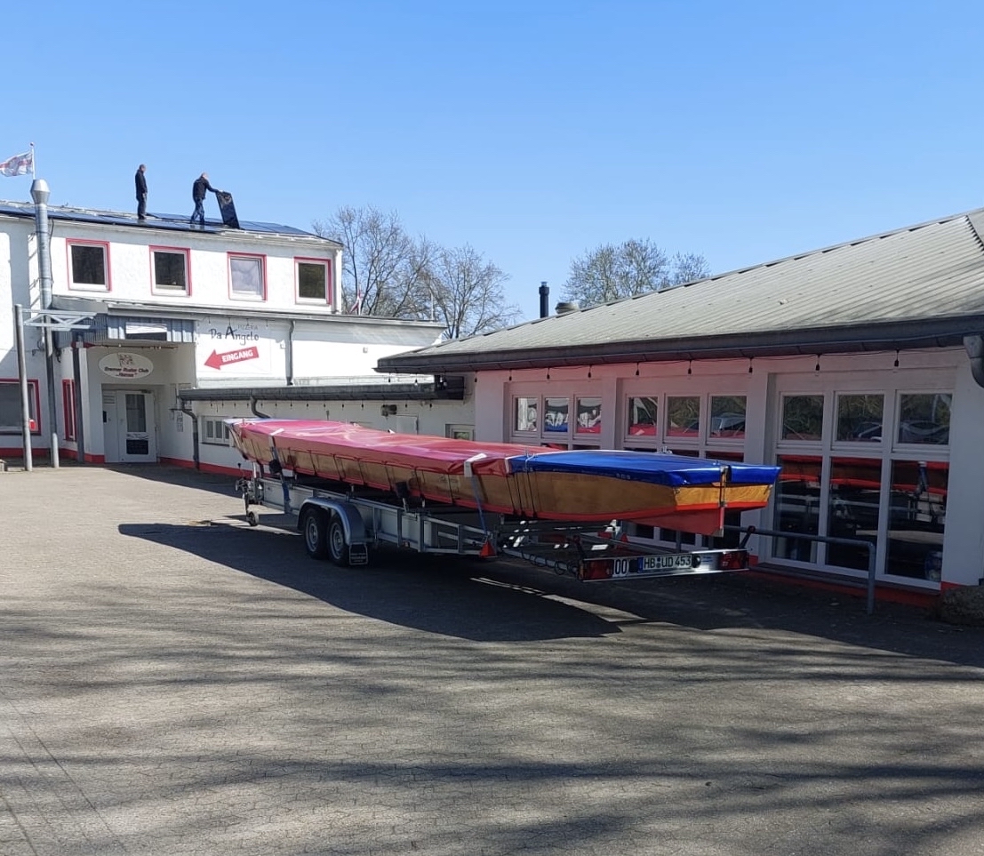 Unsere Barke wieder zuhause